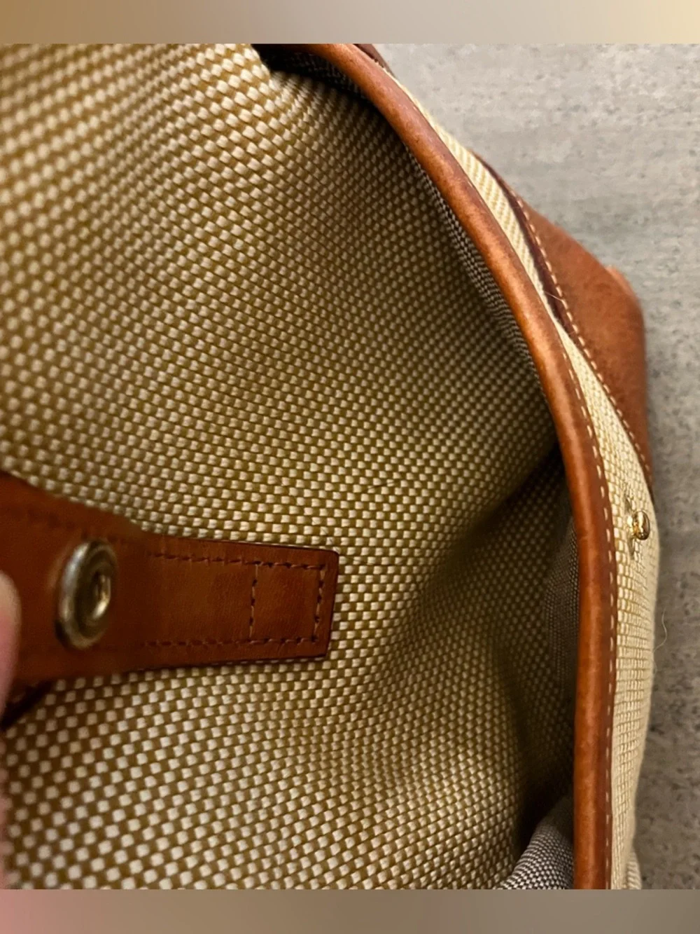 Vintage Dooney & Bourke Canvas and Leather Tote Bag - Picture 13 of 13